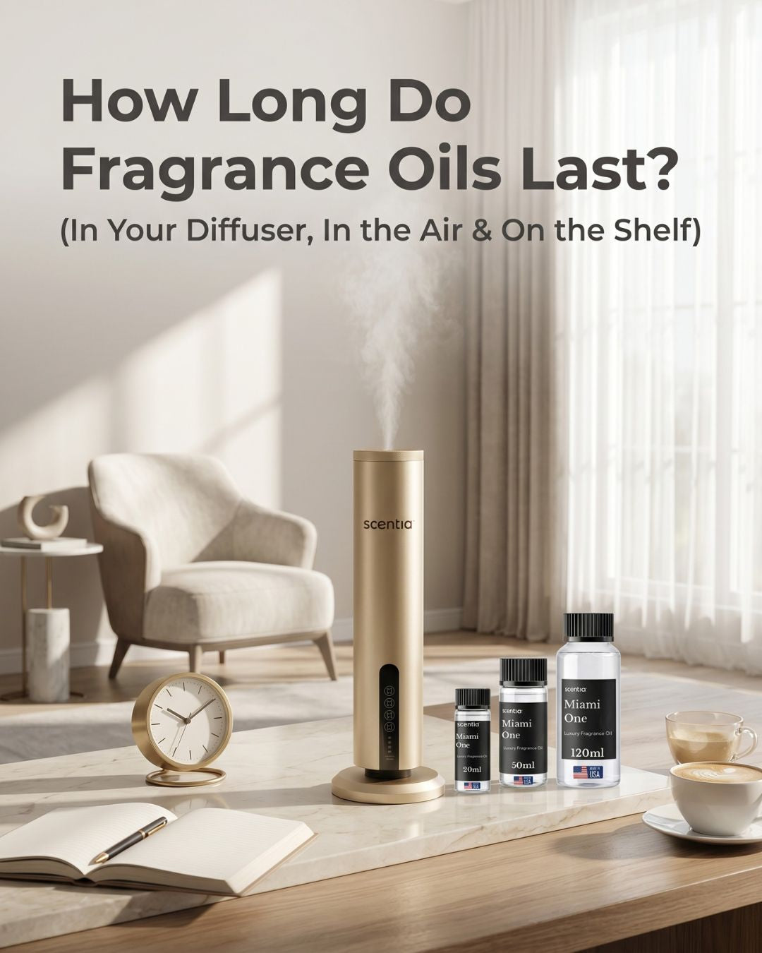 How Long Do Fragrance Oils Last? (In Your Diffuser, In the Air & On the Shelf)