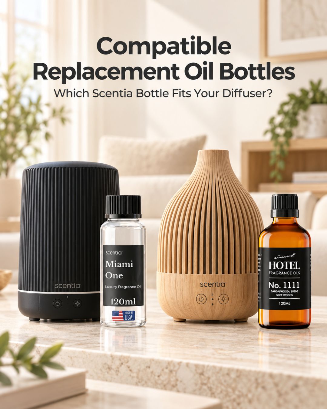 Compatible Replacement Oil Bottles: Which Scentia Bottle Fits Your Diffuser