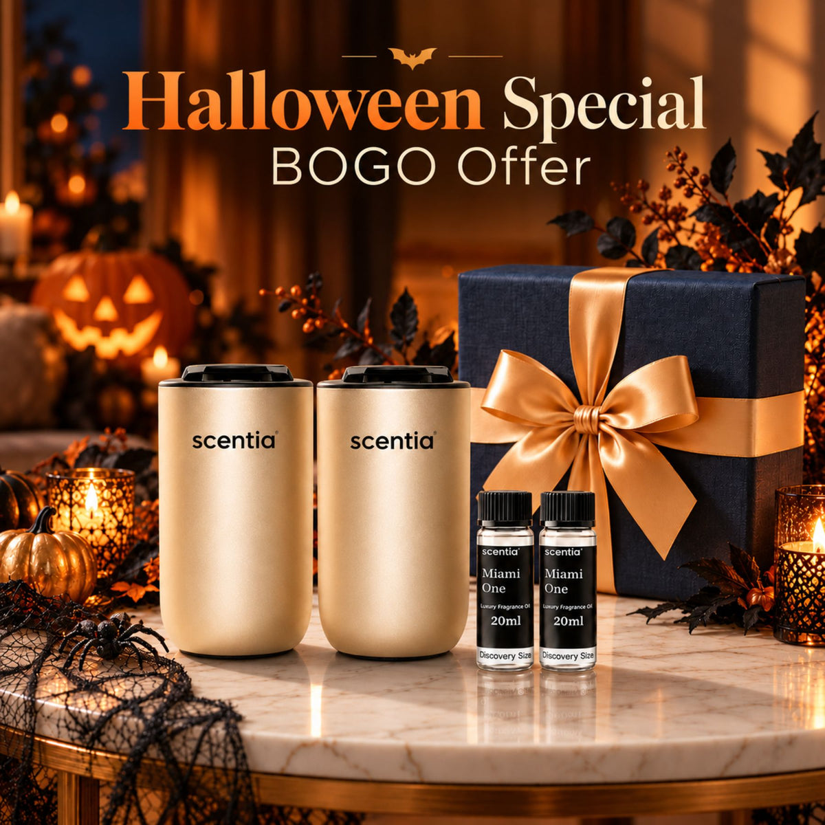 MiniPod Wireless Scent Diffuser – Pack of 2 + Oils