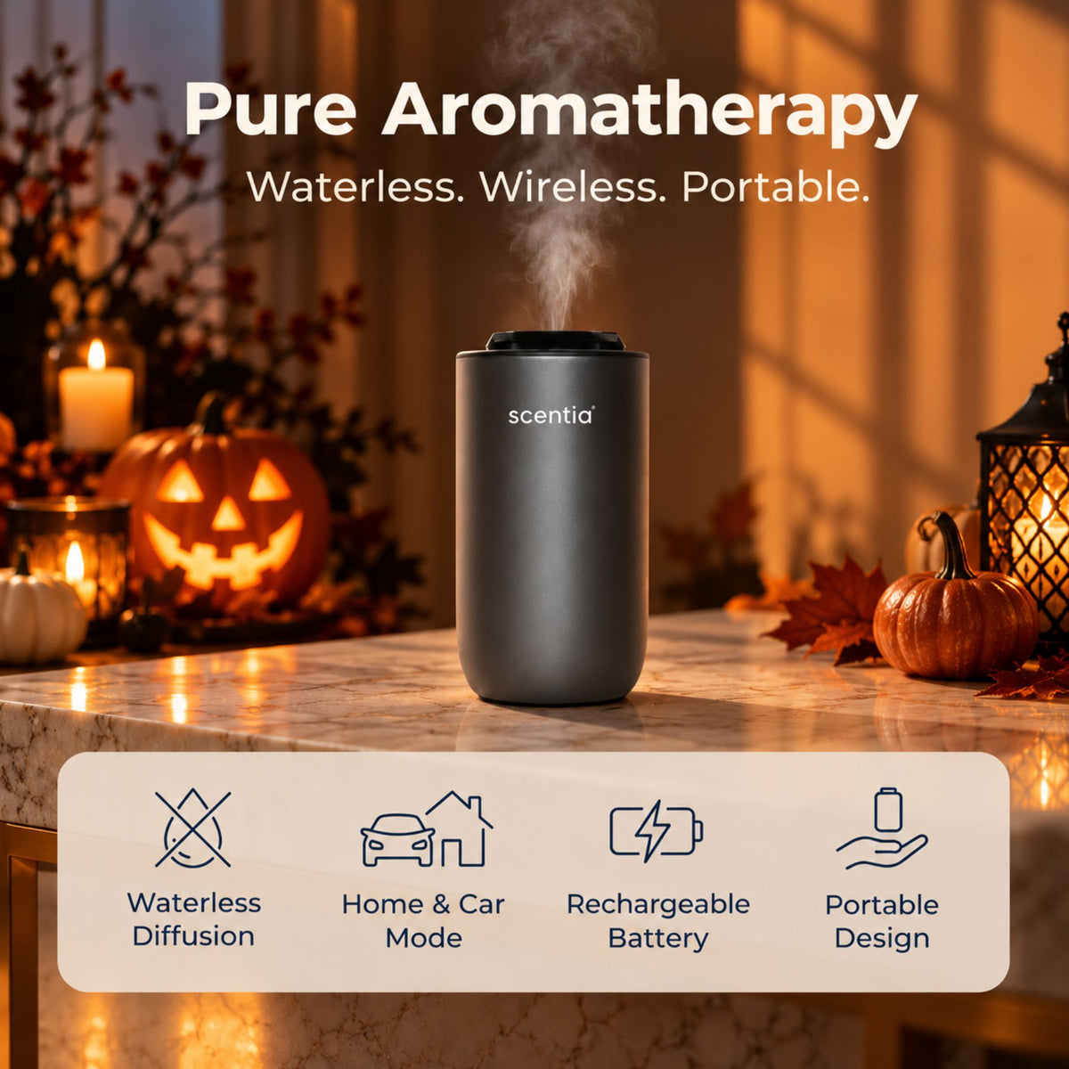 MiniPod Wireless Scent Diffuser – Pack of 2 + Oils