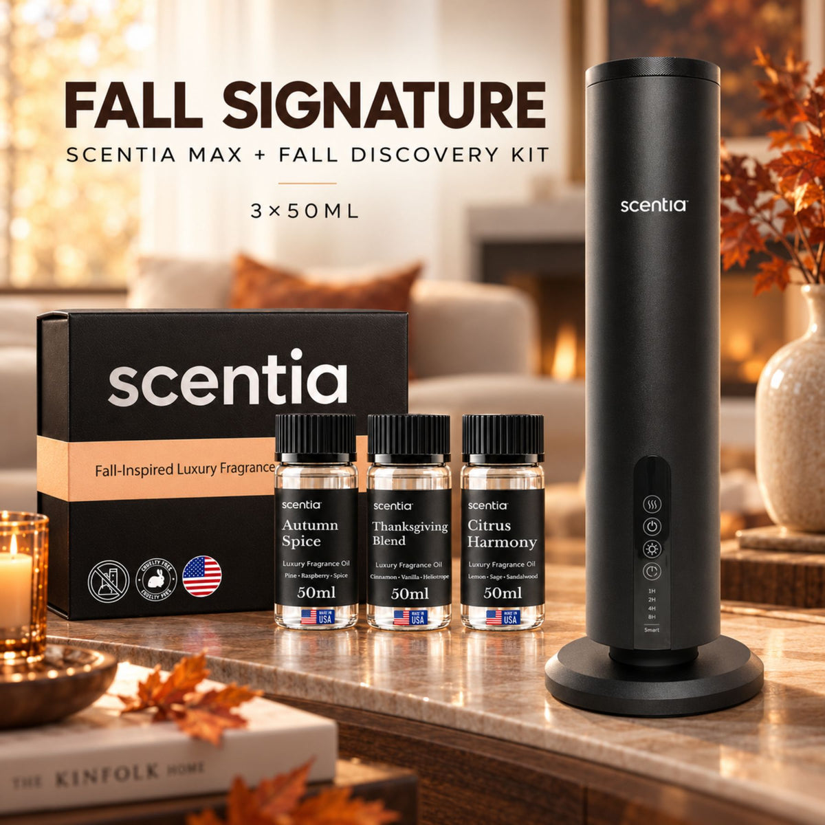 Fall Signature: Scentia Max + Fall Discovery Kit (3×50ml)