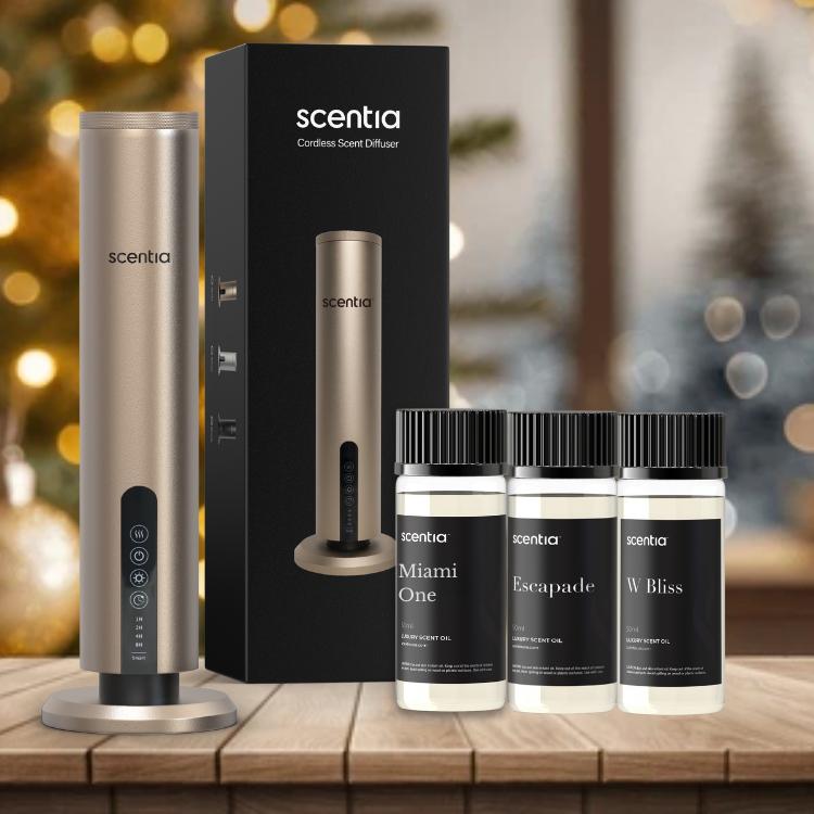 HolidayBundle : Scentia Max Wireless Diffuser &  Luxury Resort Collection Discovery Kit