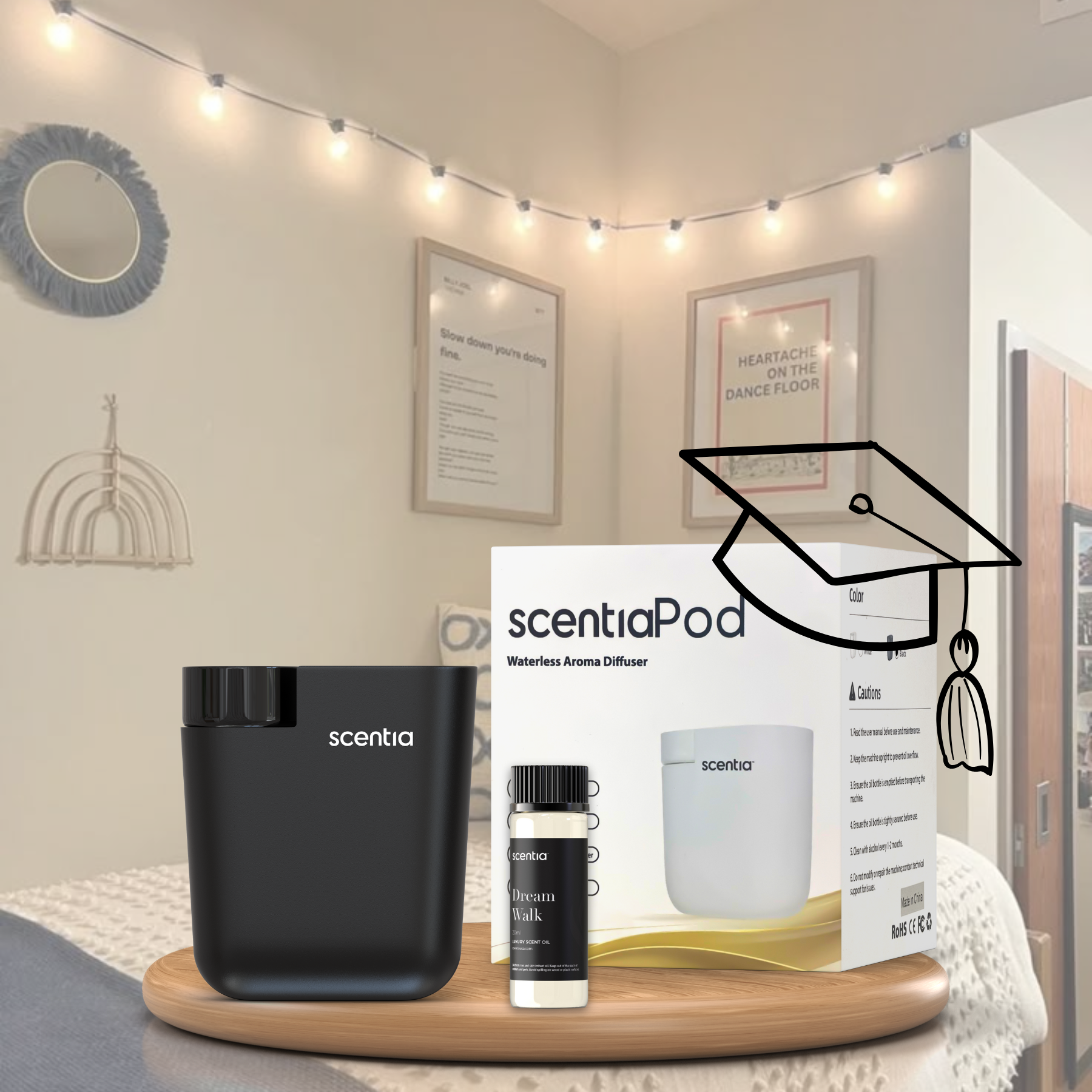graduation gift special black minipod diffuser dream walk oil