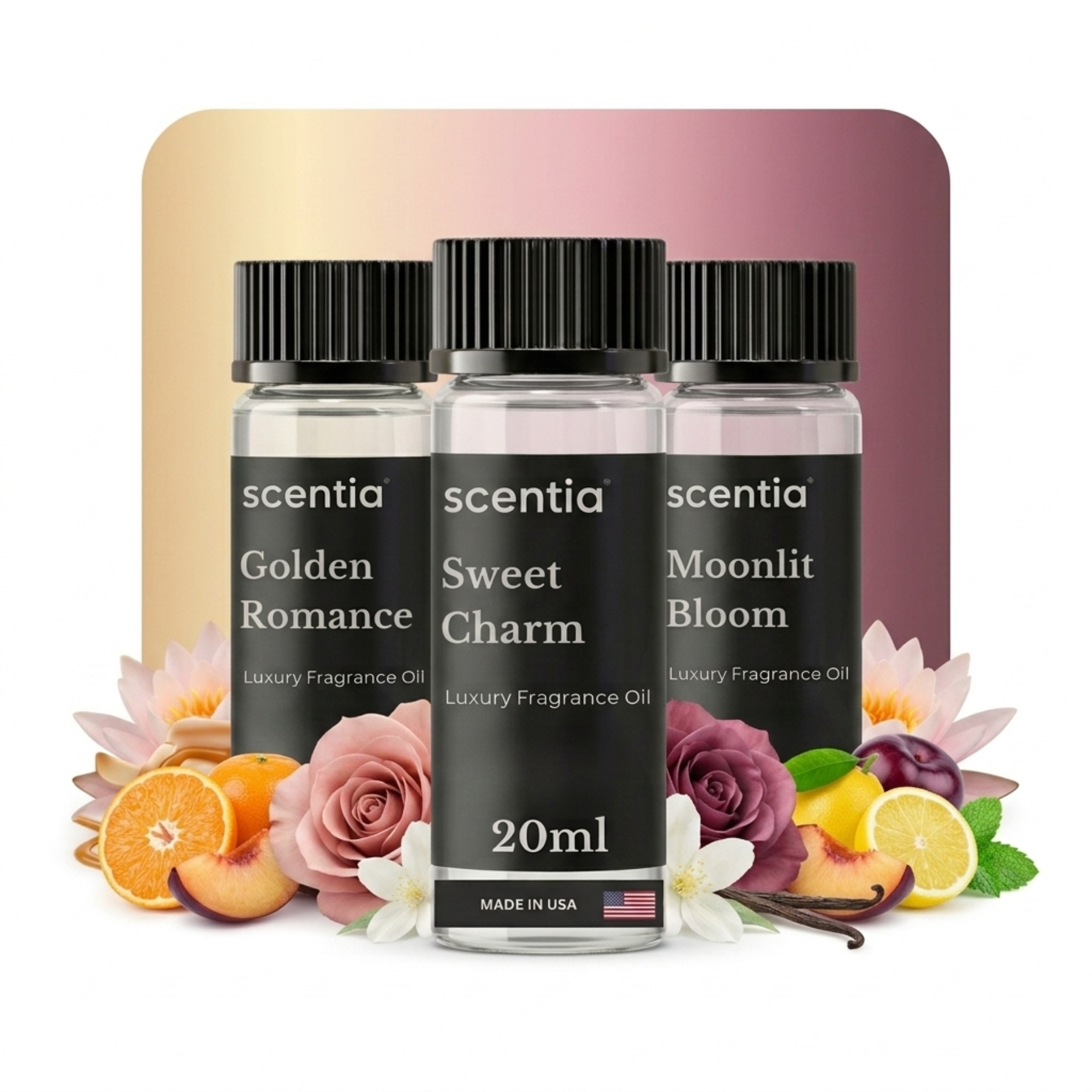 Love Collection Scent Oil Sample Kit 3X20ml