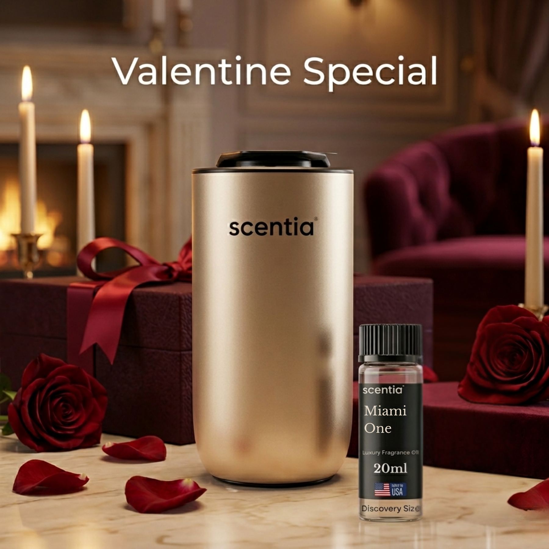 Valentine’s Day Special: MiniPod Scent Diffuser with Miami One Oil