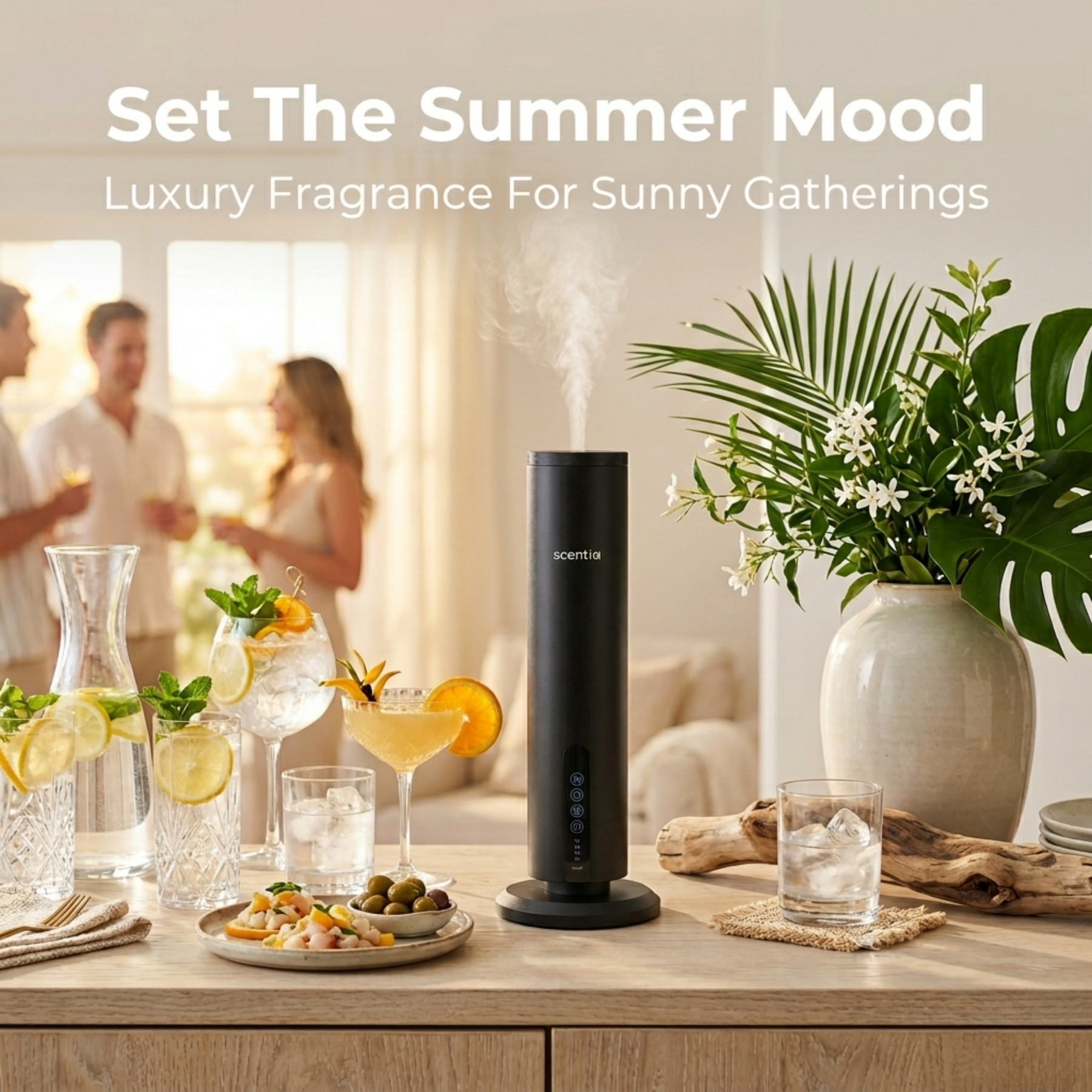 Scentia Max Diffuser & Summer Special Oil Sampler Set (5X20ml)