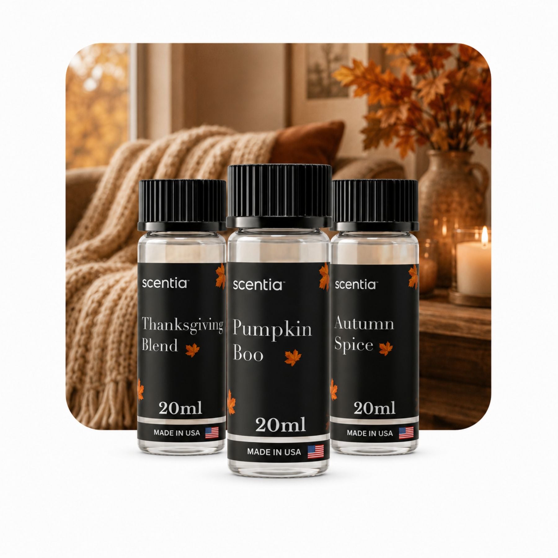 Fall Collection Scent Oil Sample Kit 3X20ml