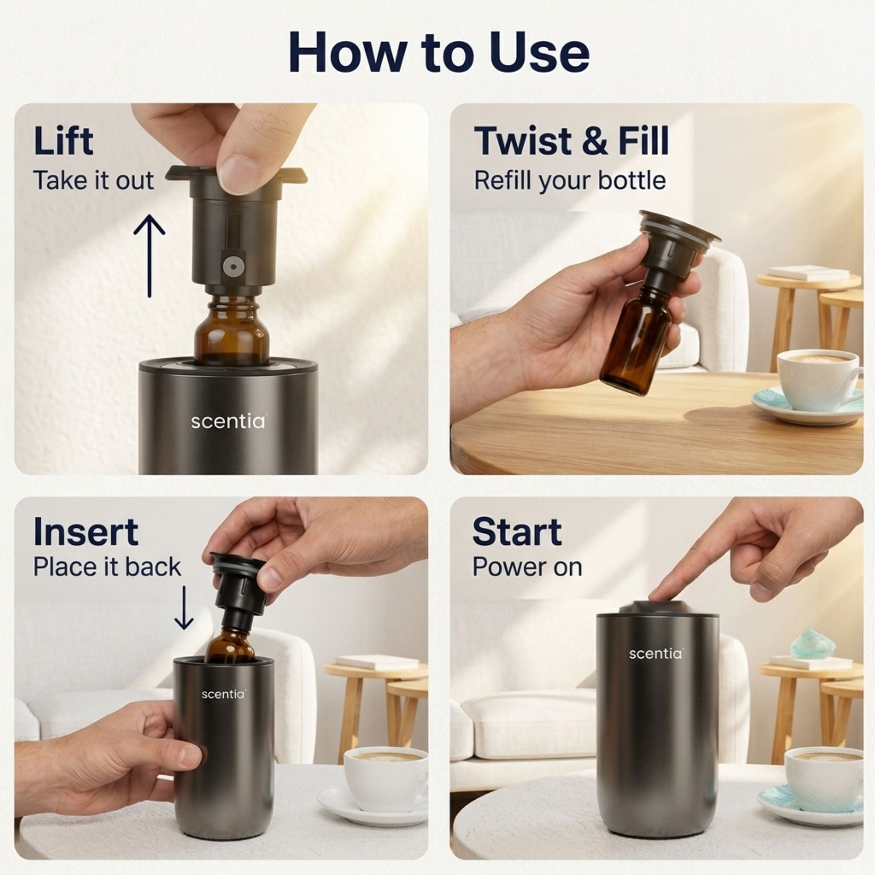 MiniPod Wireless Scent Diffuser – Pack of 2 + Oils