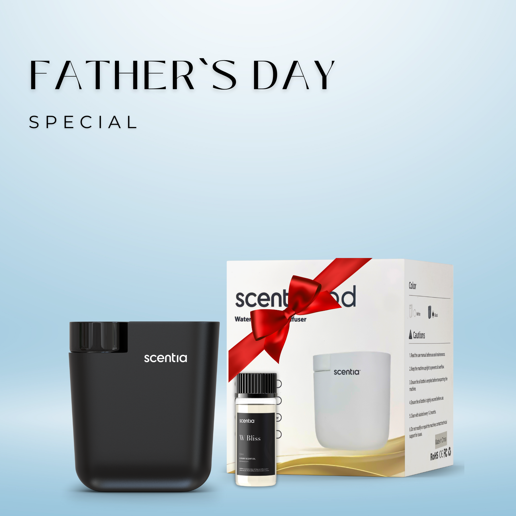 scentia pod black waterless diffuser father's day special