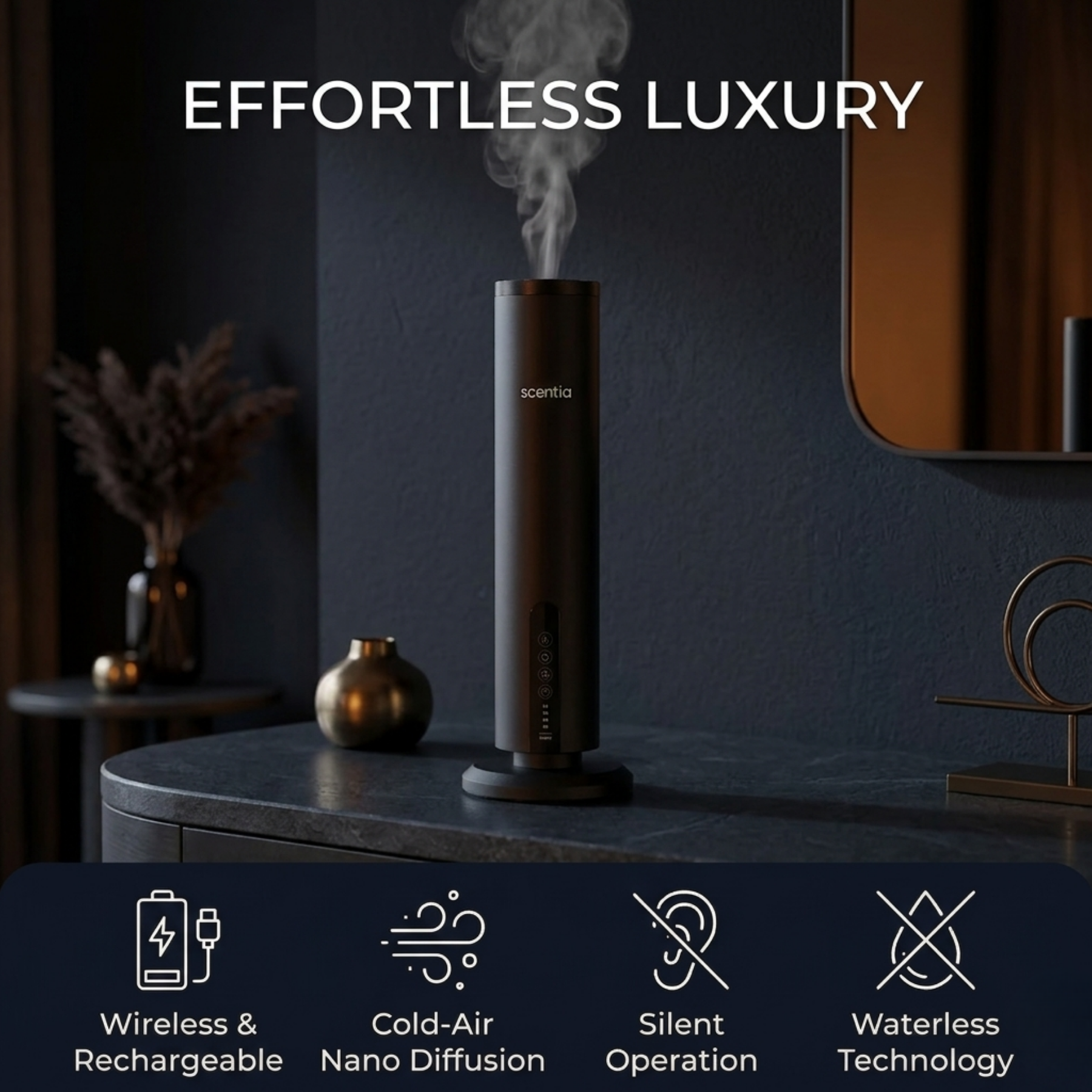Father’s Day Gift for Men – Scentia Max Diffuser with Fragrance Oil Set (3×20ml)
