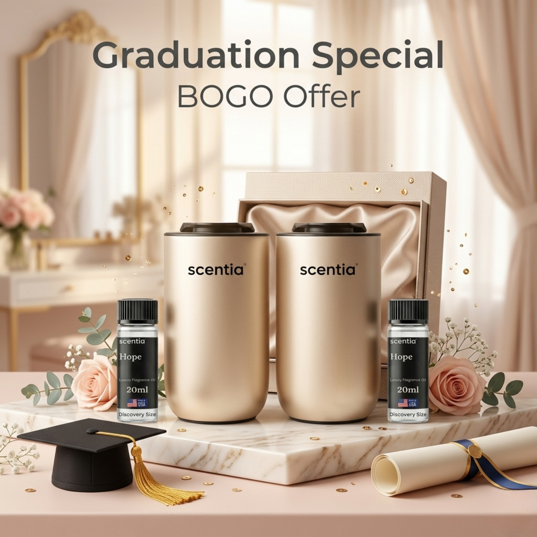 Graduation Gift Special: MiniPod Diffuser + Oil Set – BOGO