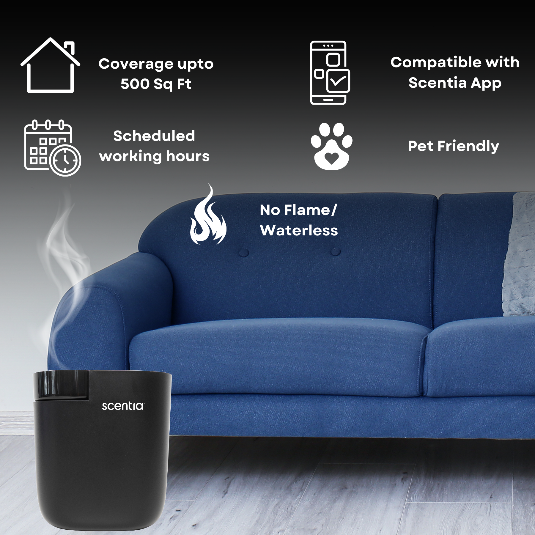 scentia pod black waterless diffuser father's day special