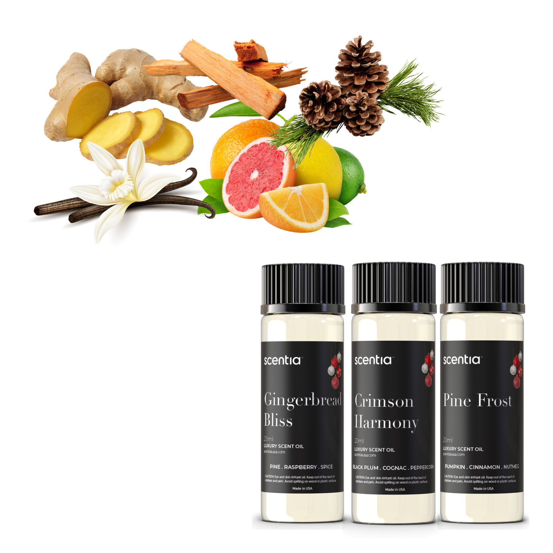 Holiday Collection Scent Oil Sample Set 3X20ml