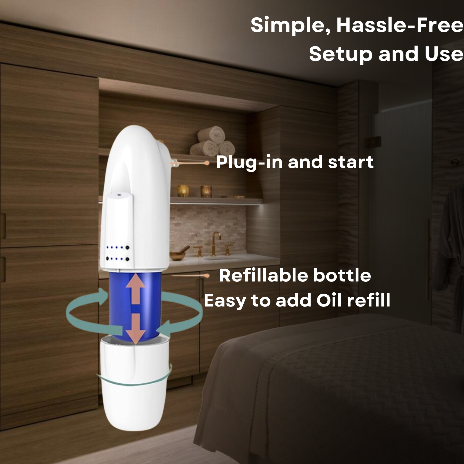 scentia aroma pod white diffuser