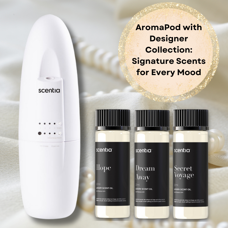 Holiday Bundle : Scentia AromaPod with Fragrance Sample Collections