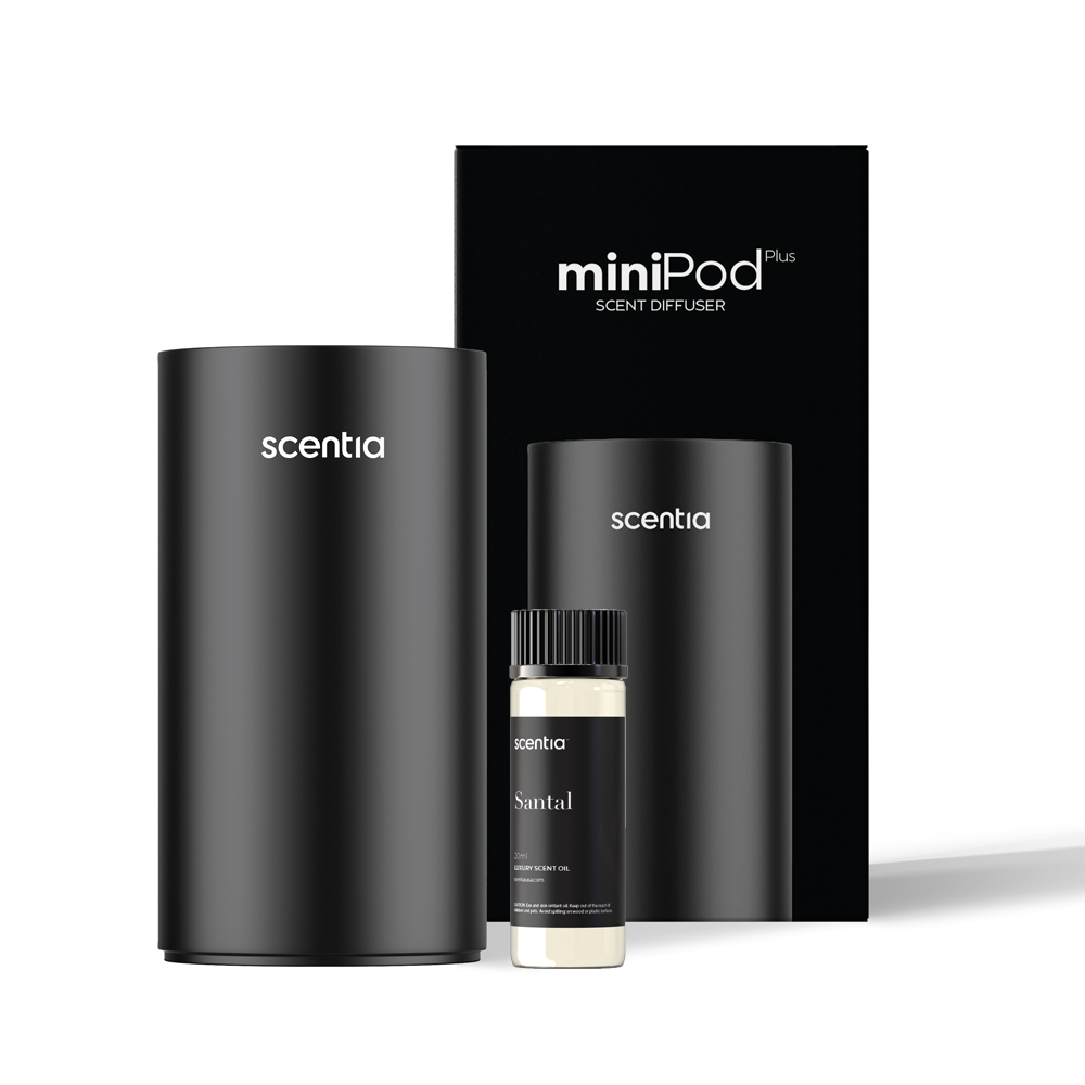 scentia black minipod scent diffuser with santal fragrance