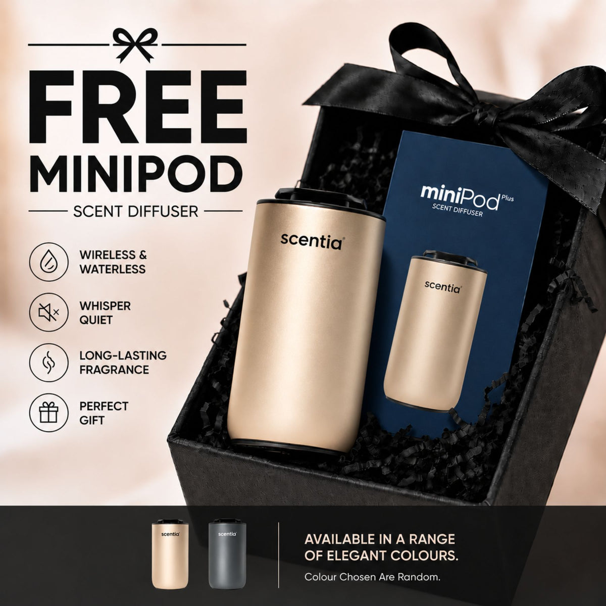 MiniPod V2 Wireless Scent Diffuser - Any Color