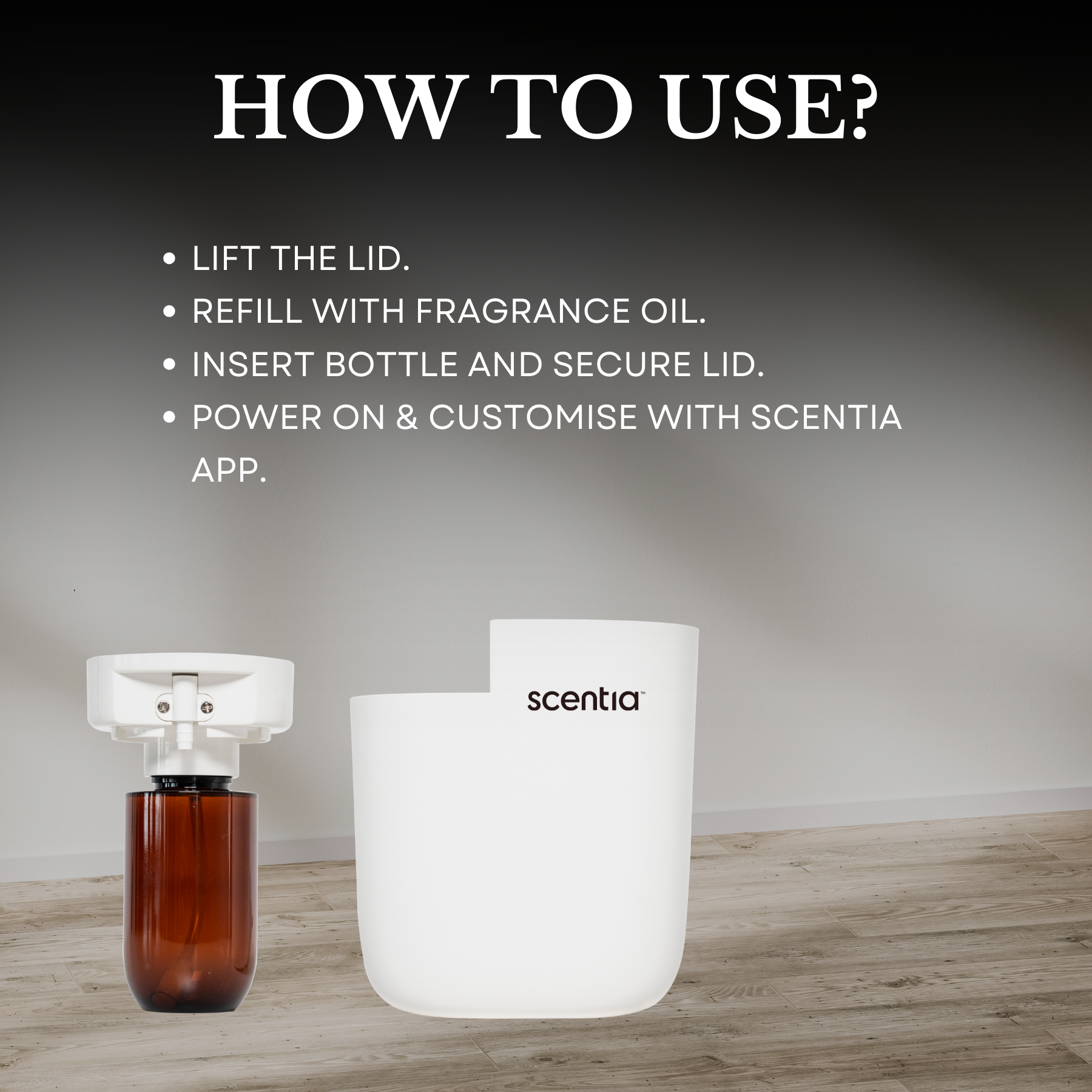 scentia pod white diffuser