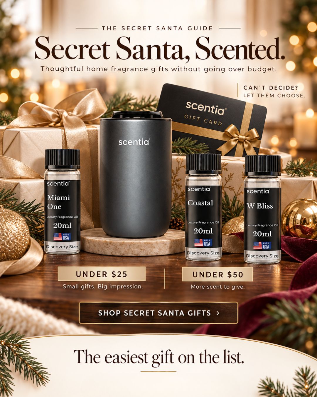 Secret Santa Gift Ideas Under $25 and $50: Home Fragrance Picks