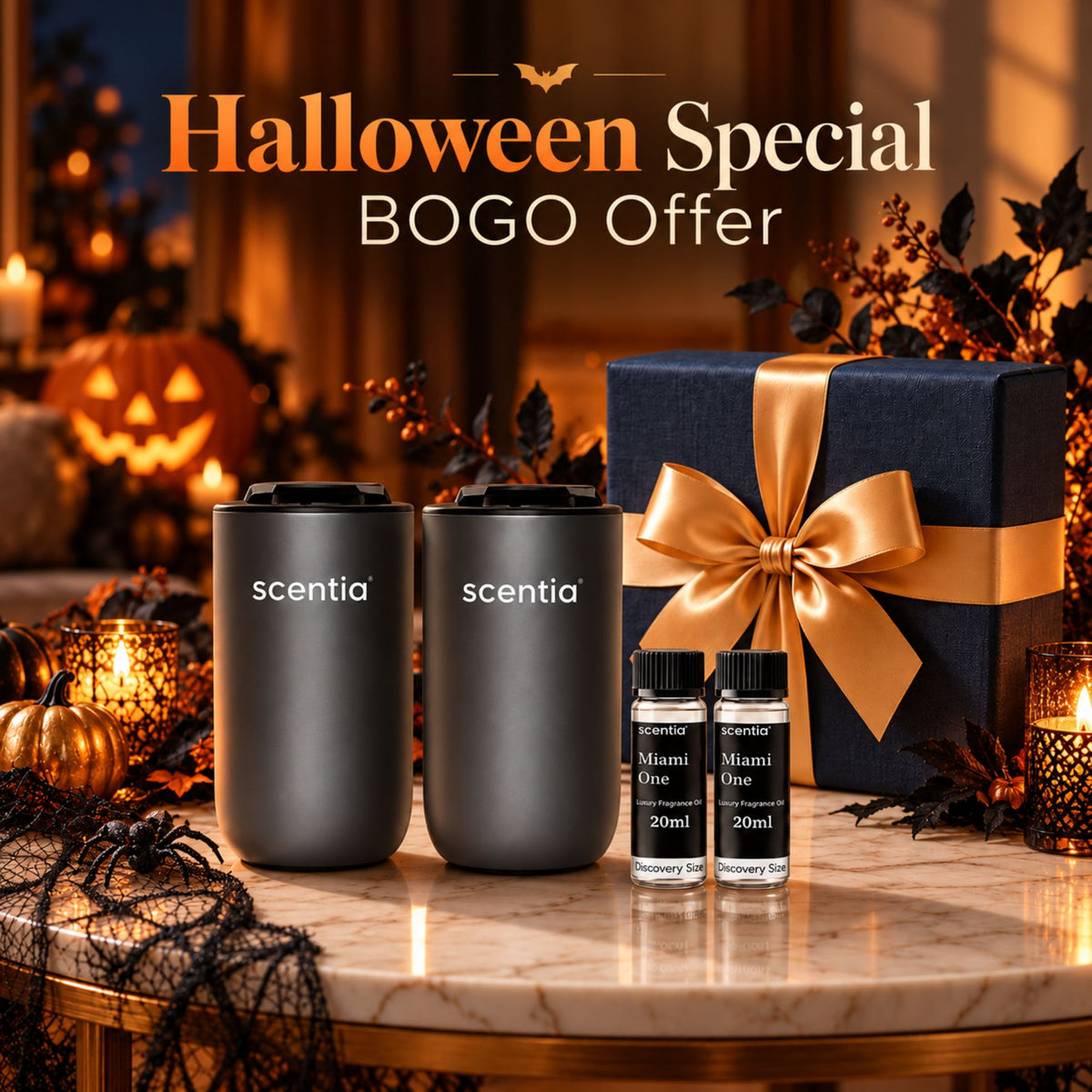 MiniPod Wireless Scent Diffuser – Pack of 2 + Oils