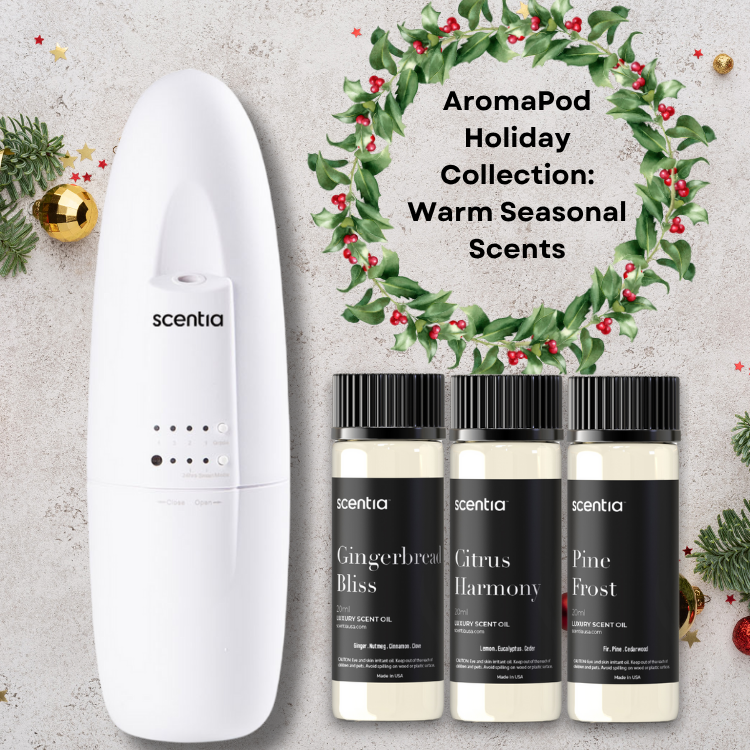 Holiday Bundle : Scentia AromaPod with Fragrance Sample Collections