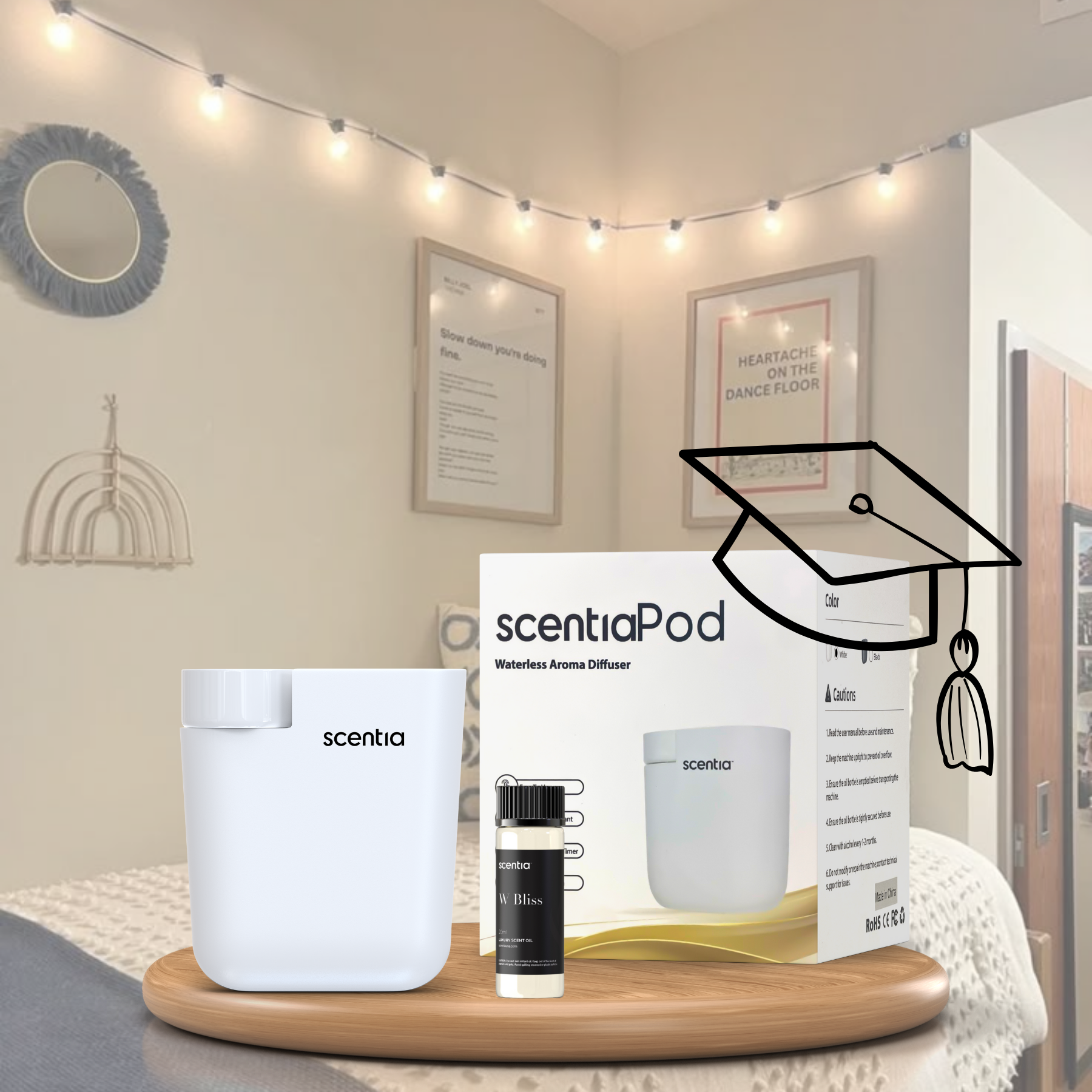 graduation gift special white minipod diffuser