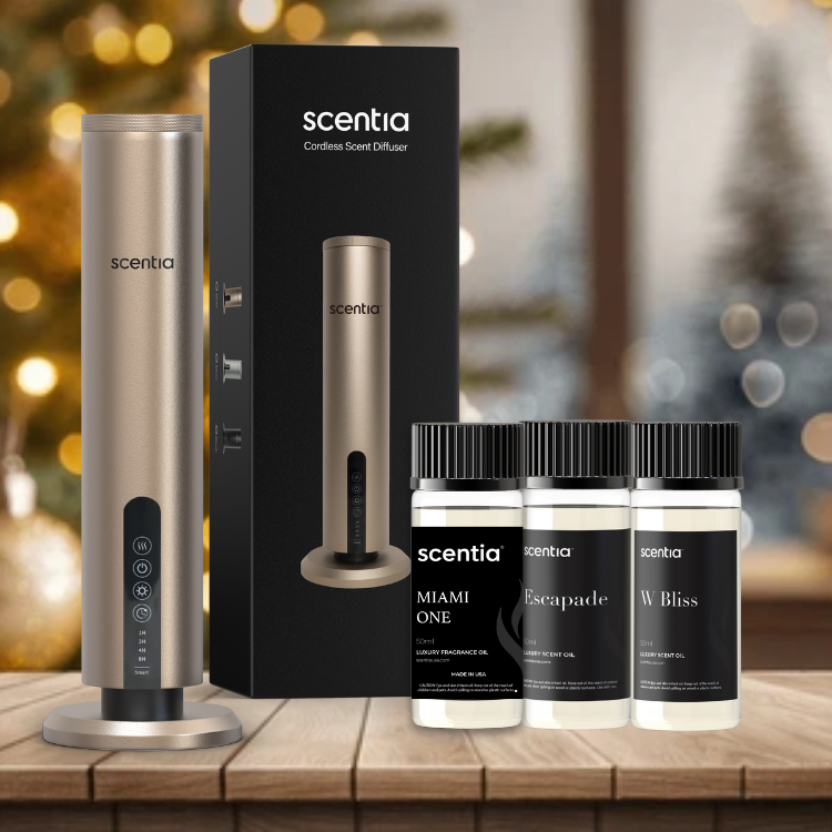 HolidayBundle : Scentia Max Wireless Diffuser &  Luxury Resort Collection Discovery Kit