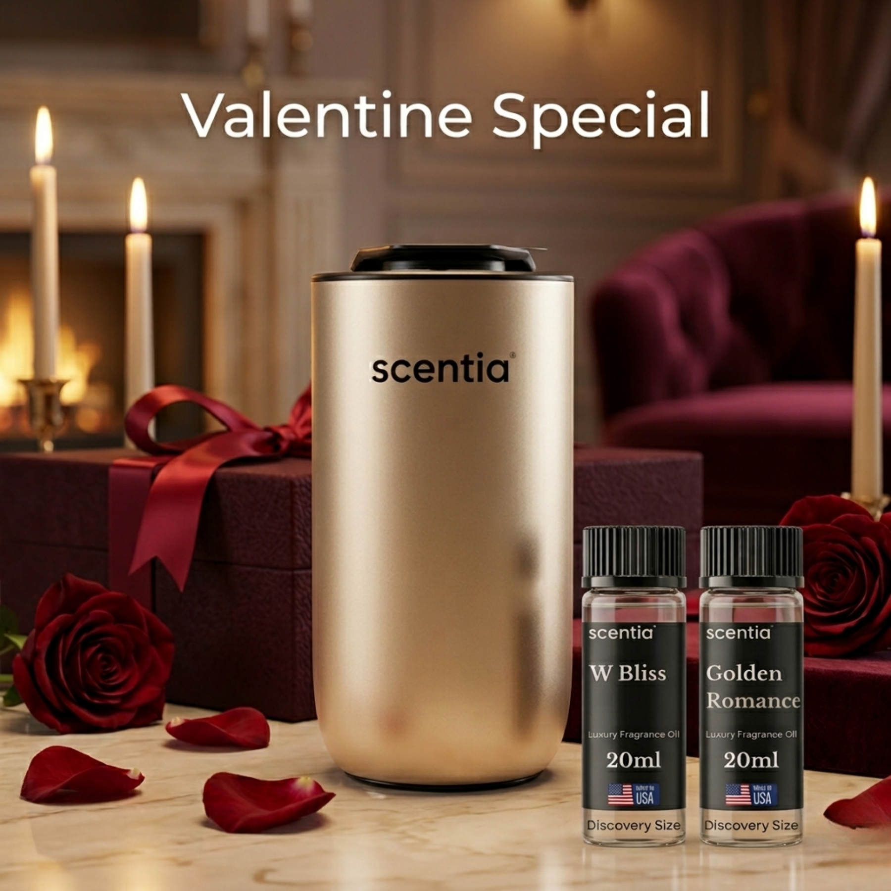 Valentine’s Day Special: MiniPod Scent Diffuser with W Bliss & Golden Romance