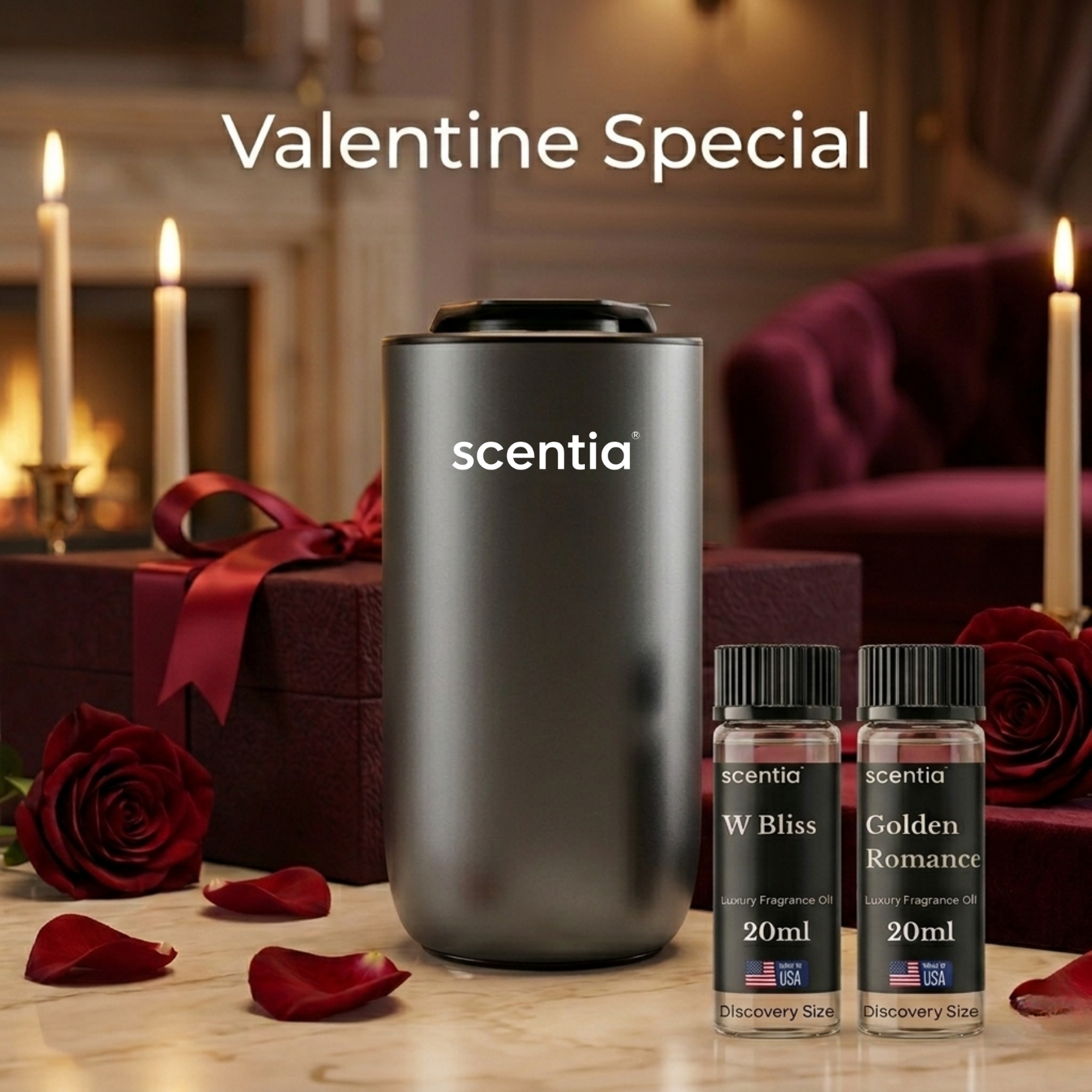 Valentine’s Day Special: MiniPod Scent Diffuser with W Bliss & Golden Romance