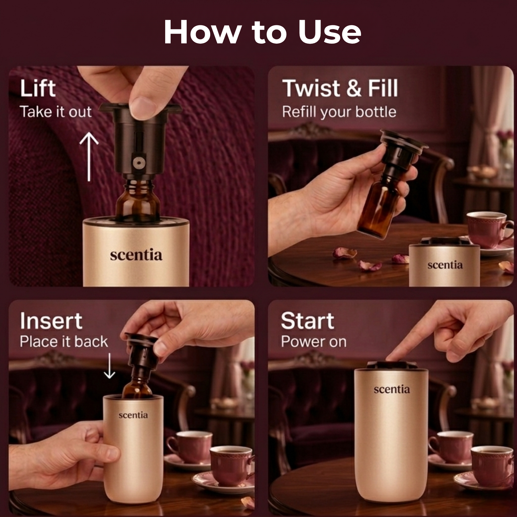 Valentine’s Day Special: MiniPod Scent Diffuser with W Bliss & Golden Romance