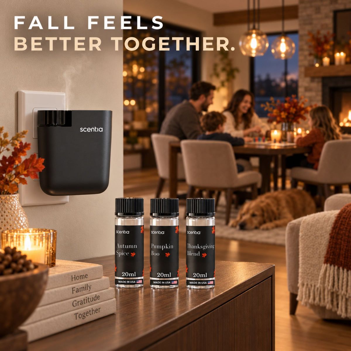 Fall Scent, Simplified: Scentia Pod + 3 Fall Oils (3×20ml)