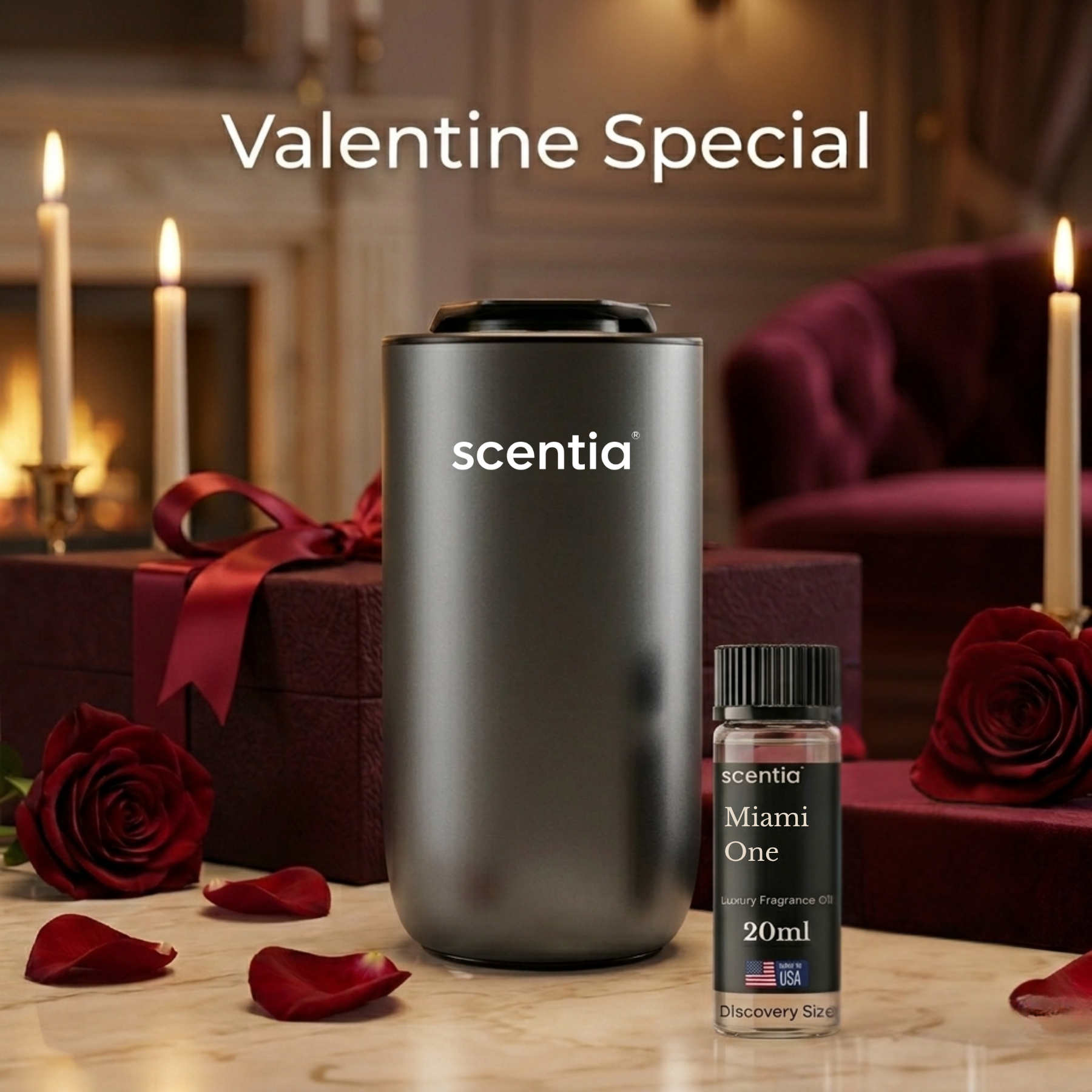 Valentine’s Day Special: MiniPod Scent Diffuser with Miami One Oil