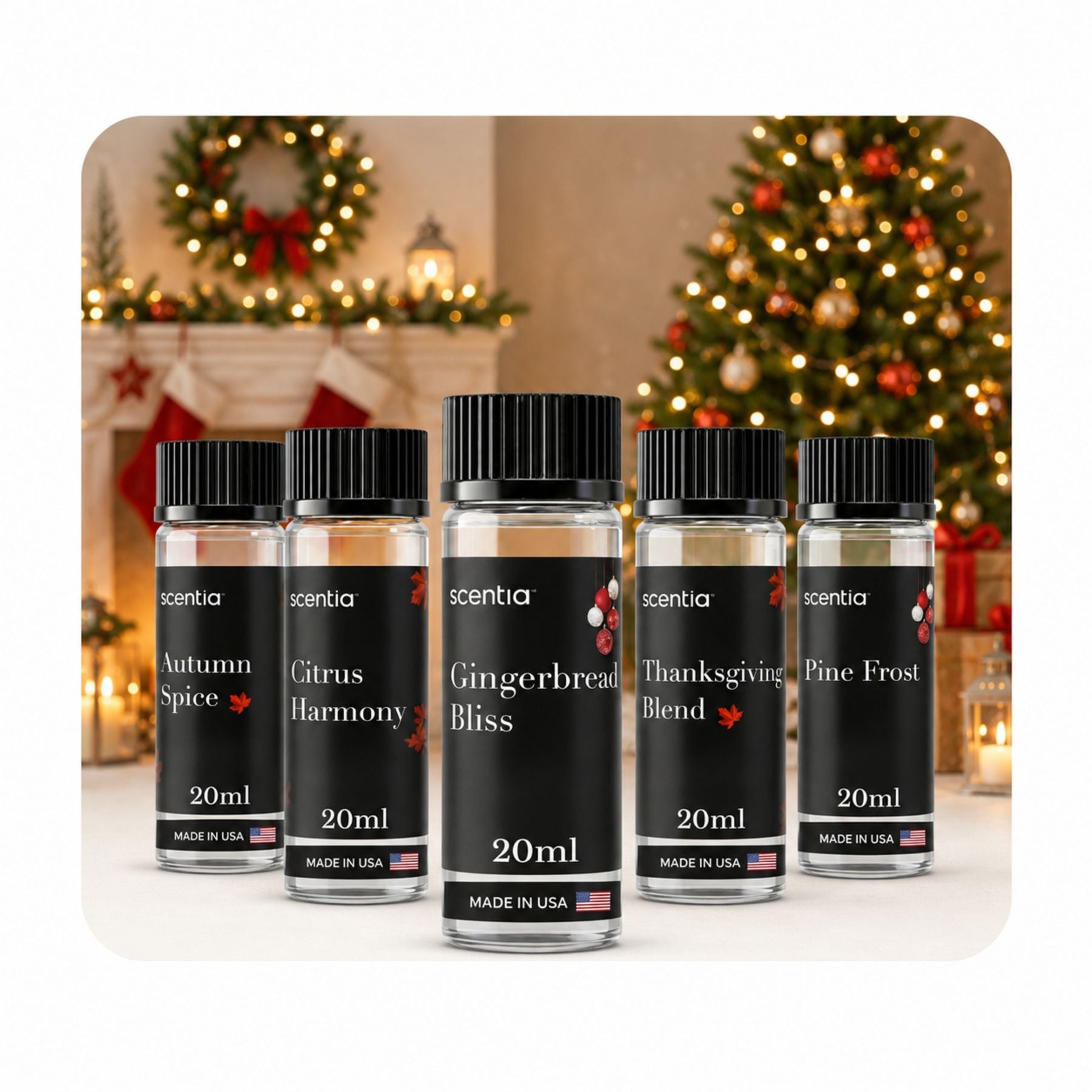 Holiday Collection Scent Oil Sample Kit (Pack of 5)