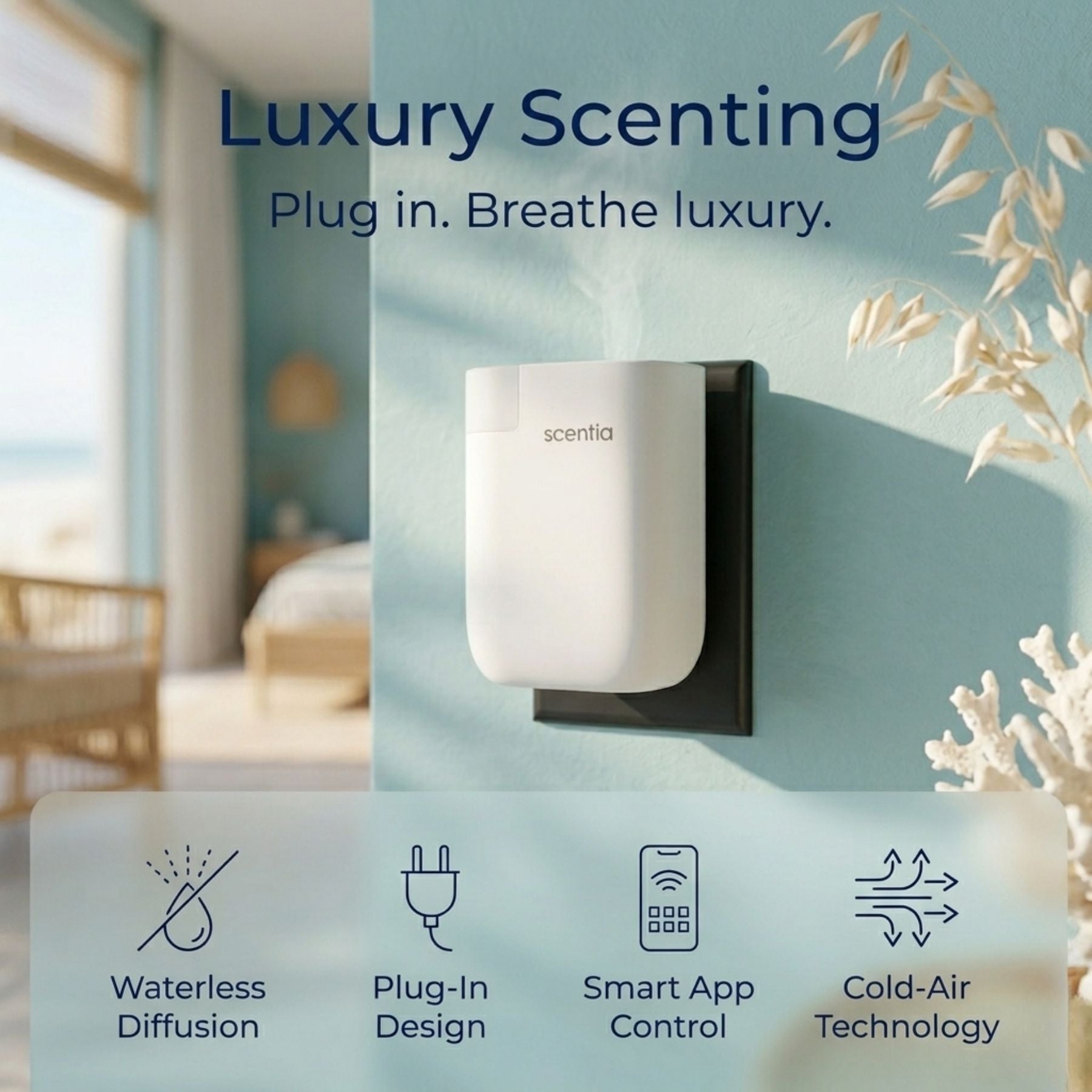 Scentia Pod Diffuser + Premium Oil Set