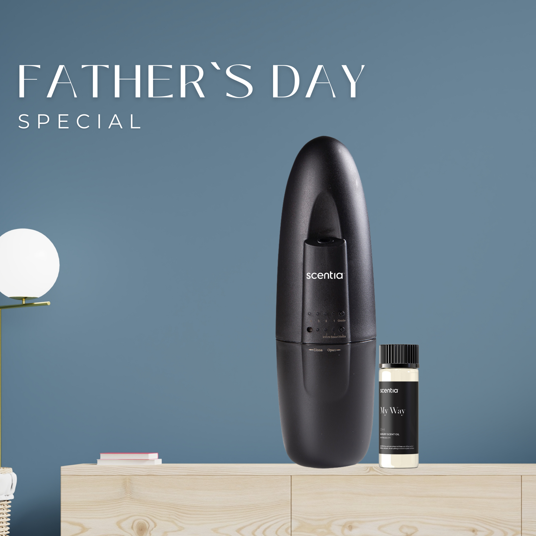scentia aroma pod black plug in diffuser father's day special