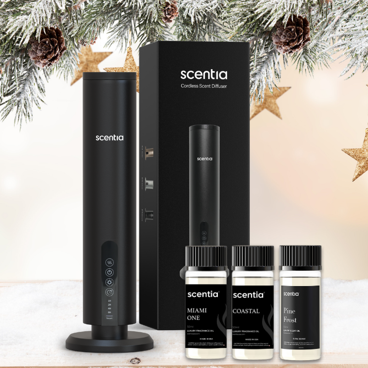 Holiday Bundle: Scentia Max Diffuser with Resort Favorites & Winter Fragrance